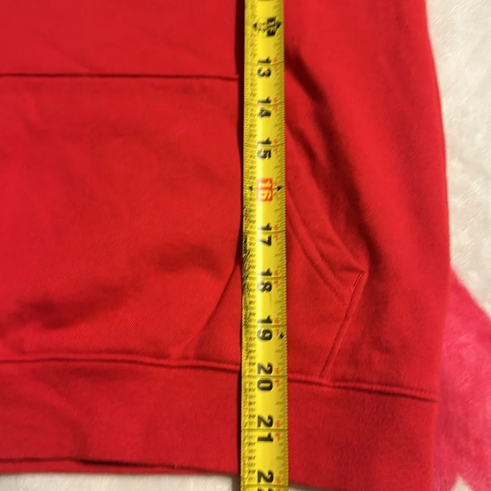 Under Armour Boys' Big Logo Fire red hoodie